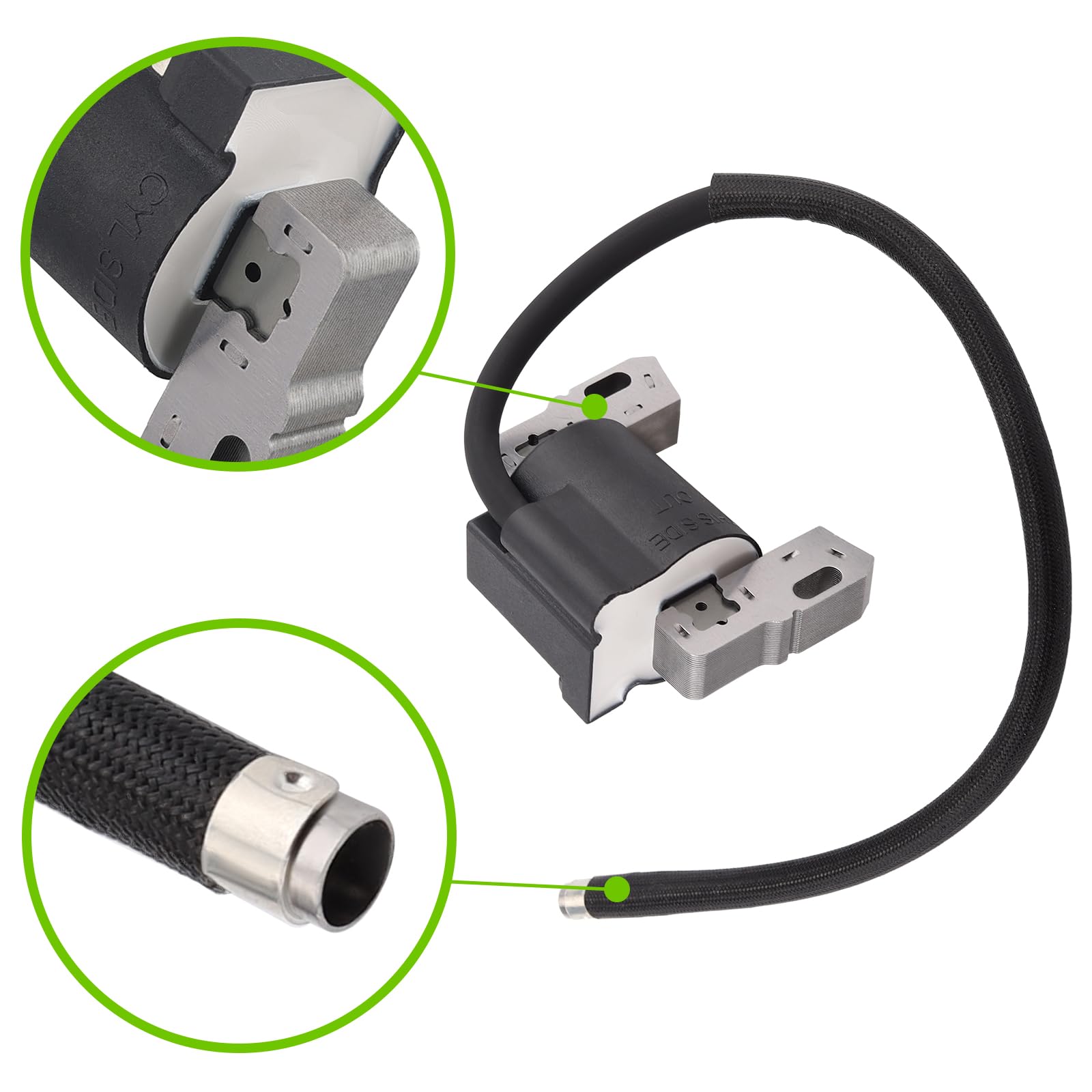 Anzac 591459 492341 Ignition Coil For Briggs And Stratton 495859 491312 495859 799650 795315 591420 590454 595304 Armature-Magneto For 12.5Hp 17.5Hp 18.5Hp Craftsman Toro Engine Lawm Mower Tractor